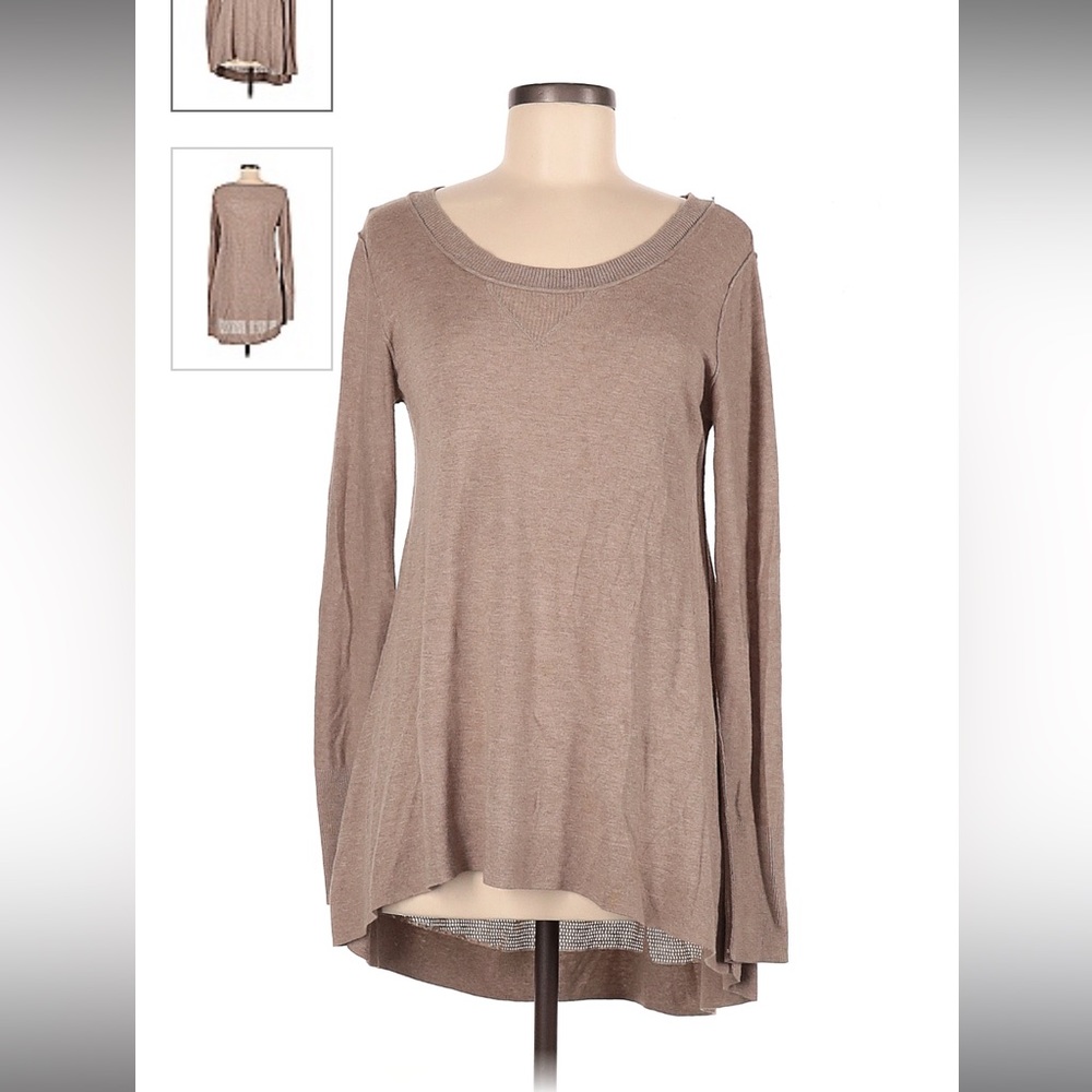 Shrinking Violet Tan Pullover Sweater - image 1